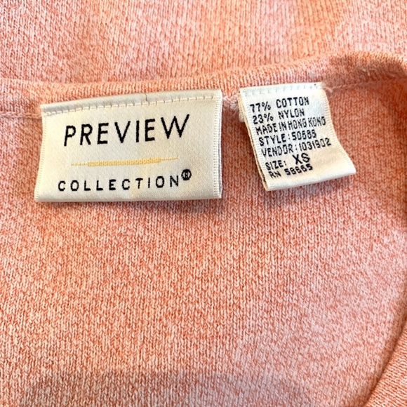 Preview Collection Coral Sleeveless Knit top Size XS - Picture 5 of 5